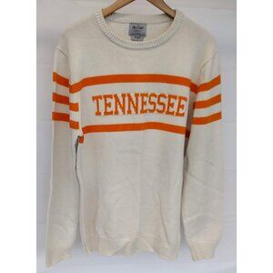 Hillflint Tenn White Tennessee Volunteers Vintage Stadium Knit Sweater Size XL